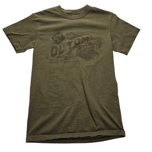 Ol Tom Technical Turkey Gear Mens Small Olive Green Graphic T-Shirt Cotton Hunt‎